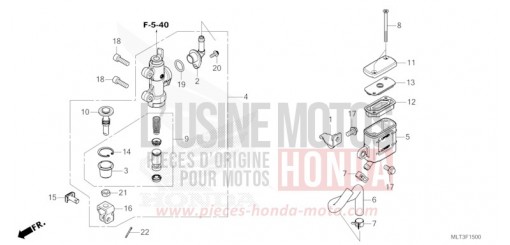 POMPA FRENO POSTERIORE CB1000GTT di 2026